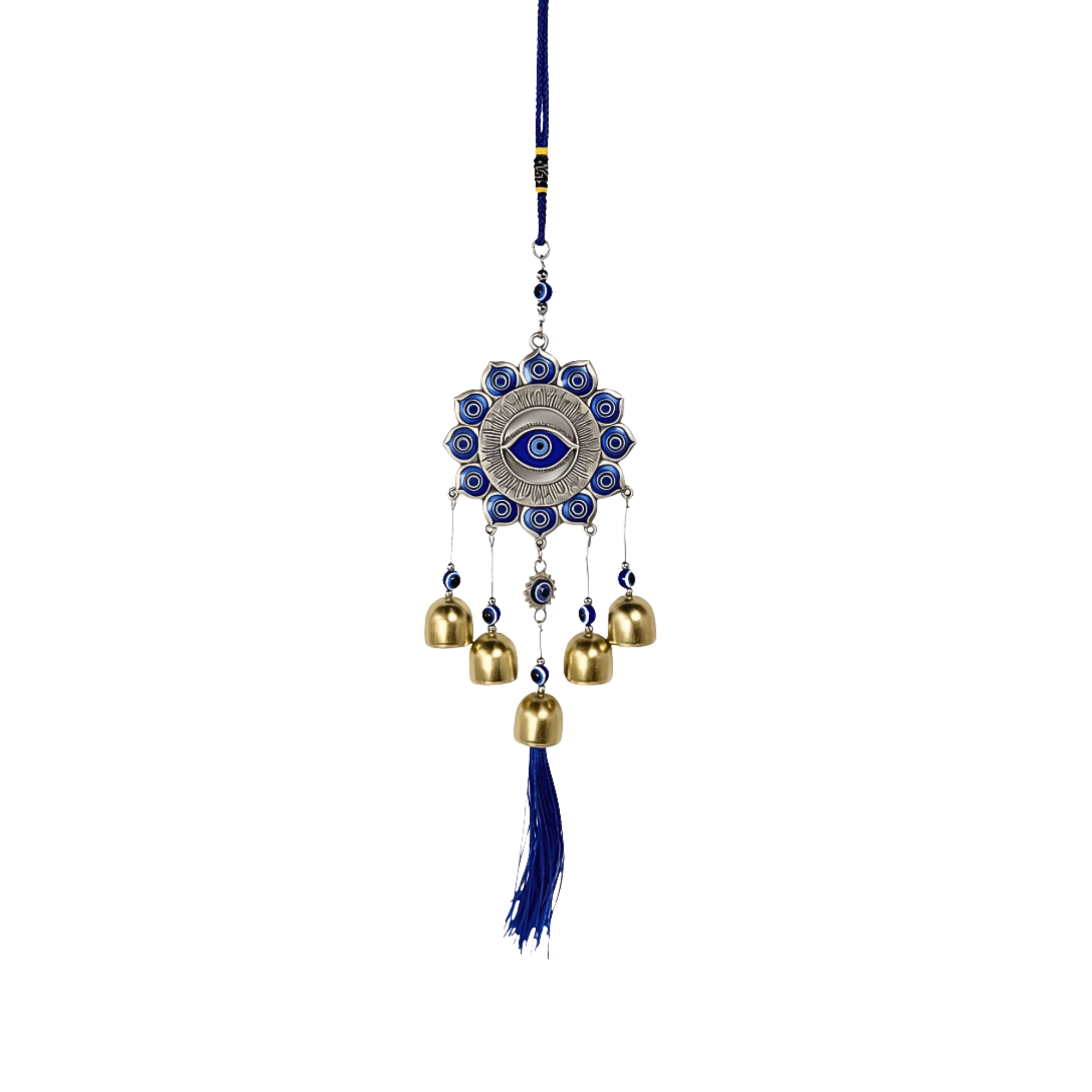 Evil Eye Hanging with Golden Bells